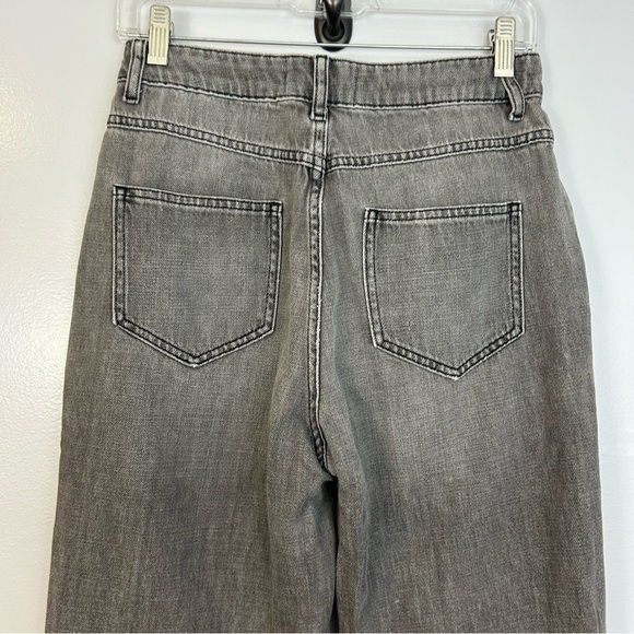 Ba&shHigh Waisted Grey Wide Leg "Lady Jeans Size M - Picture 8 of 14